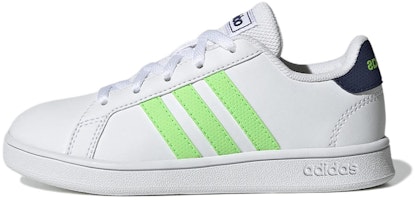 (Youth) adidas Grand Court Base Shoes 'Cloud White Solar Green' GX5743 (Youth) adidas Grand Court Base Shoes 'Cloud White Solar Green' GX5743