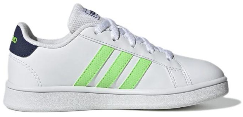 (Youth) adidas Grand Court Base Shoes 'Cloud White Solar Green' GX5743 Order (Youth) adidas Grand Court Base Shoes 'Cloud White Solar Green' GX5743