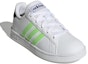 Lookbook (JR) Kas mesa adidas Grand Court Base 'Putih Awan Hijau Solar' GX5743