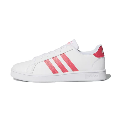 (Youth) adidas Grand Court J 'White Real Pink'