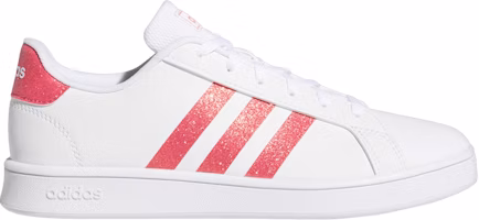 (Youth) adidas Grand Court J 'White Real Pink' EG5136 (Youth) adidas Grand Court J 'White Real Pink' EG5136
