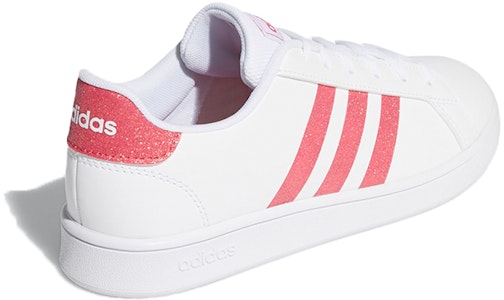 (JR) adidas Grand Court J 'Putih Merah Muda Asli' EG5136 Shop (JR) adidas Grand Court J 'Putih Merah Muda Asli' EG5136