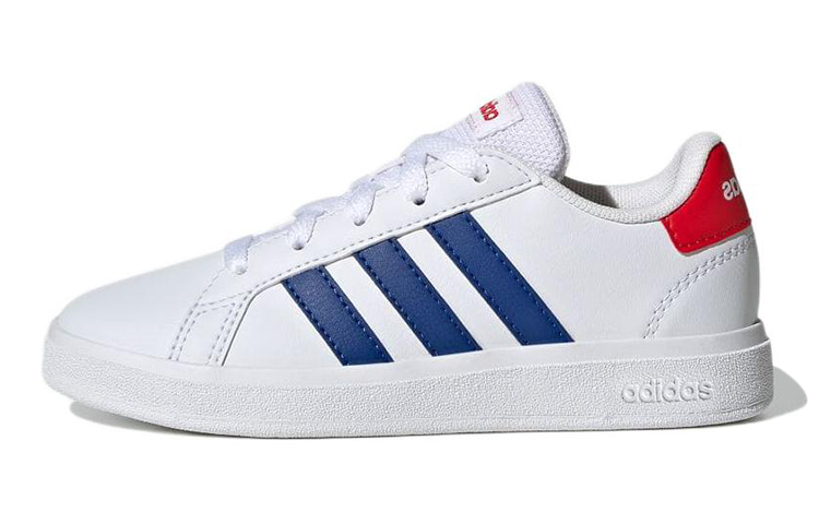 (Youth) adidas Grand Court Lifestyle Tennis Lace-Up Shoes 'White Royal Blue Red' GW6504