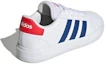 Shop (JR) adidas Grand Court Baskets Tennis Blanc Bleu Rouge Lifestyle Lace-Up. GW6504