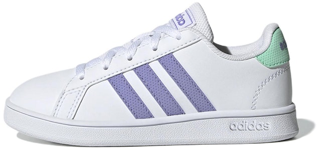 (JR) アディダス グランドコート テニス (白/紫) GX5775 Buy (JR) アディダス グランドコート テニス (白/紫) GX5775