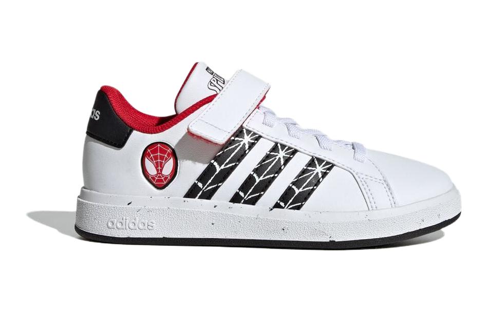(Youth) adidas Grand Court Marvel 'Spider-Man - Black White' 圖 2