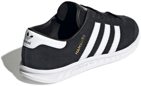 (JR) アディダス ハンブルクJ 黒白 (Adidas Hanburuku J Kuro Shiro) H06605 Shop (JR) アディダス ハンブルクJ 黒白 (Adidas Hanburuku J Kuro Shiro) H06605
