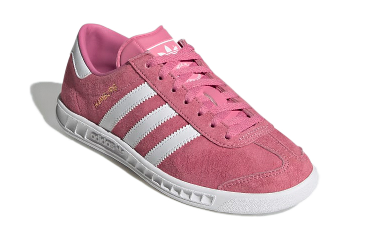 Lookbook 大童 adidas originals Hamburg J 低筒 兒童板鞋 玫瑰粉