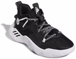 Lookbook 兒童 adidas Harden Stepback 3 K 耐磨實戰籃球鞋 黑白