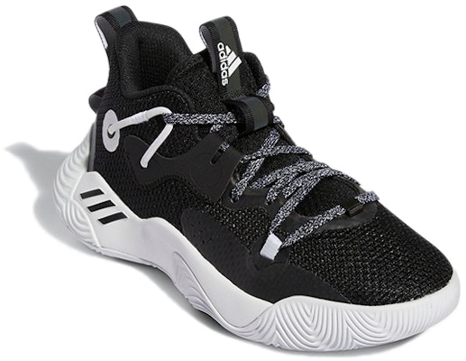 (Youth) adidas Harden Stepback 3 J 'Black White' GY8640 Lookbook (Youth) adidas Harden Stepback 3 J 'Black White' GY8640