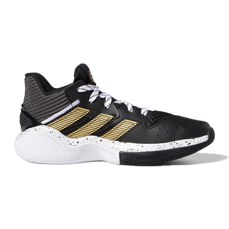 (Youth) adidas Harden Stepback J 'Black Gold' 圖 2