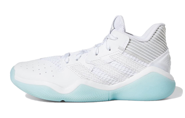 (Youth) adidas Harden Stepback J 'White Blue' FV2198