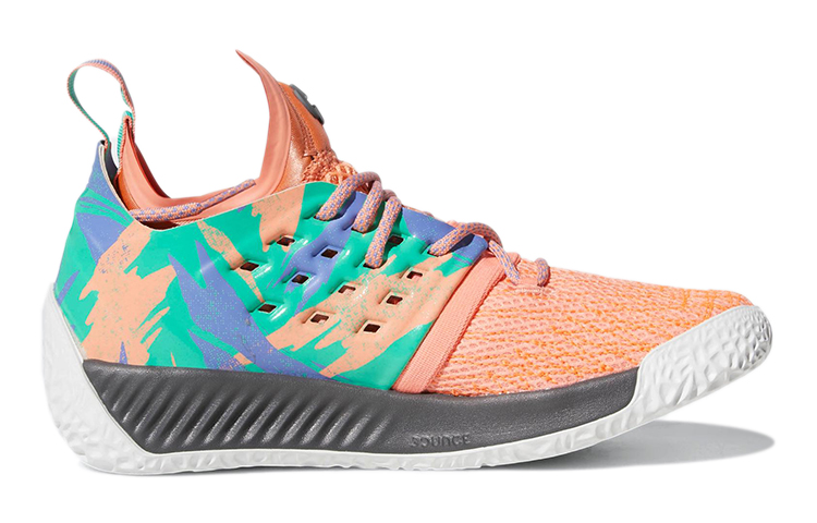 Order 大童 adidas Harden Vol.2 J 哈登 耐磨防滑 中幫 實戰籃球鞋 粉色
