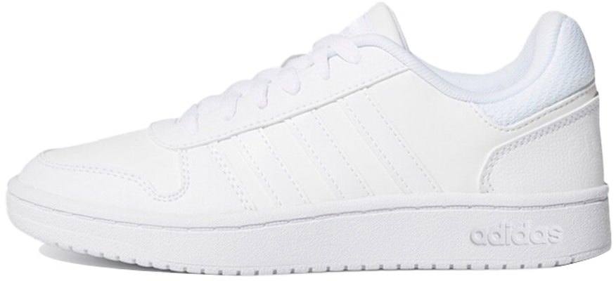 (Youth) adidas Hoops 2.0 J 'Triple White' F35891 Buy (Youth) adidas Hoops 2.0 J 'Triple White' F35891
