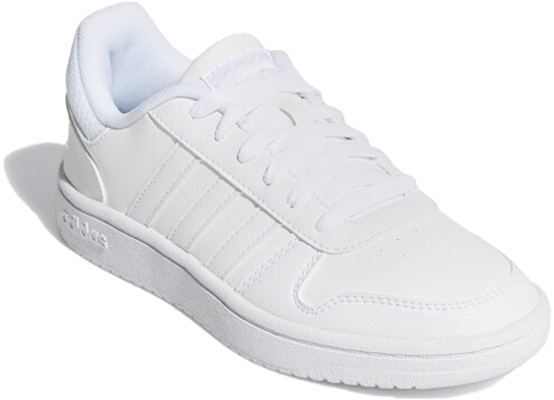 (Youth) adidas Hoops 2.0 J 'Triple White' F35891 Lookbook (Youth) adidas Hoops 2.0 J 'Triple White' F35891
