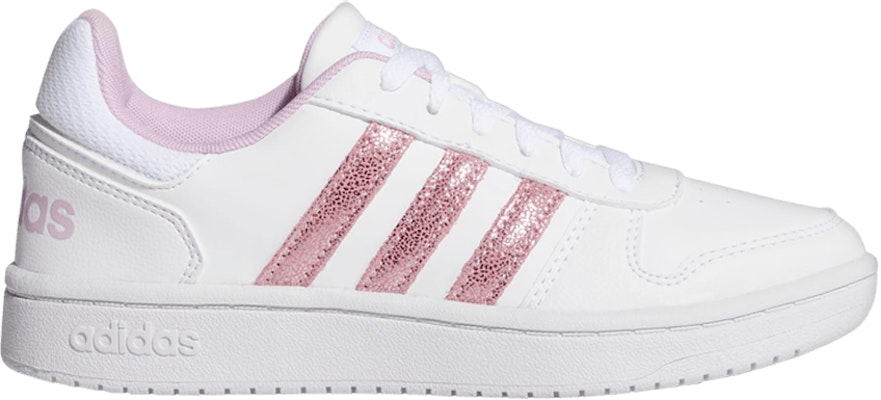 (Youth) adidas Hoops 2.0 J 'White Clear Lilac' FY8914 Buy (Youth) adidas Hoops 2.0 J 'White Clear Lilac' FY8914