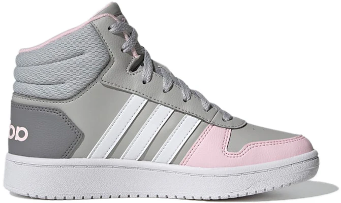 (JR) アディダス Hoops 2.0 Mid グレーピンク GZ7772 Order (JR) アディダス Hoops 2.0 Mid グレーピンク GZ7772
