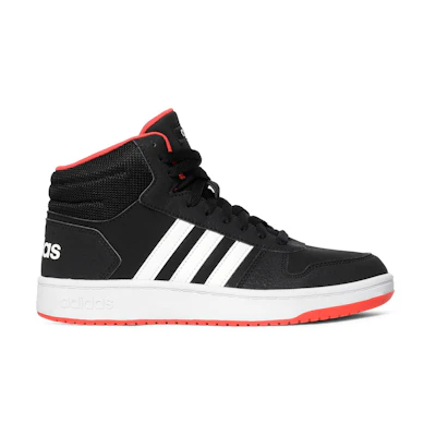 (Youth) adidas Hoops 2.0 Mid J 'Black Hi-Res Red'