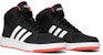 (JR) adidas Hoops 2.0 Mid J 'Hitam Merah Terang' B75743