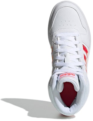 (Youth) adidas Hoops 2.0 Mid J 'White Signal Pink' FW7610 Purchase (Youth) adidas Hoops 2.0 Mid J 'White Signal Pink' FW7610