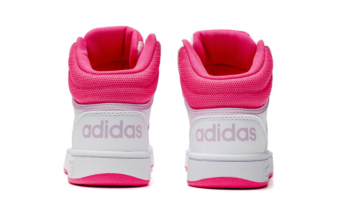 Purchase (JR) adidas Hoops 3.0 Mid ''Blanc Orchidée Fusion'' IF2722