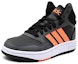 Lookbook (JR) adidas Hoops 3.0 Mid Kasut 'Hitam Kelabu Jingga' HQ4492