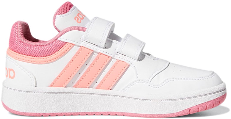 (Youth) adidas Hoops Lifestyle Basketball Hook-and-Loop Shoes 'White Rose Tone' GW0434 Order (Youth) adidas Hoops Lifestyle Basketball Hook-and-Loop Shoes 'White Rose Tone' GW0434