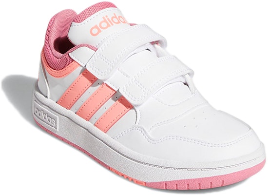 (JR) adidas Hoops Kasut Gaya Hidup Bola Keranjang Tampal 'Putih Nada Ros' GW0434 Lookbook (JR) adidas Hoops Kasut Gaya Hidup Bola Keranjang Tampal 'Putih Nada Ros' GW0434