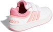 Shop (JR) adidas Hoops Kasut Gaya Hidup Bola Keranjang Tampal 'Putih Nada Ros' GW0434
