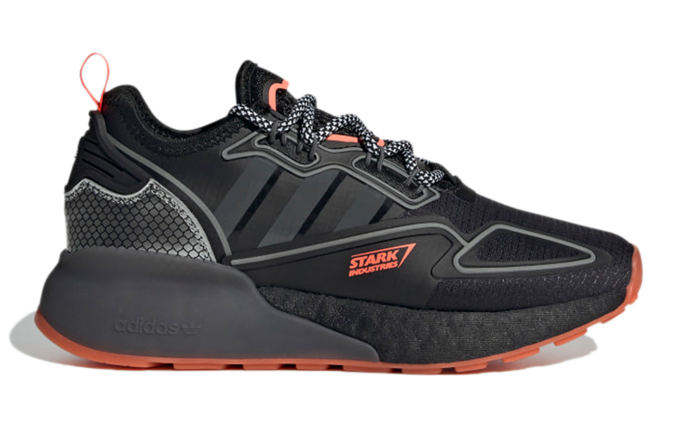 (Youth) adidas Marvel Originals ZX 2K Boost 'Black Orange' 圖 2