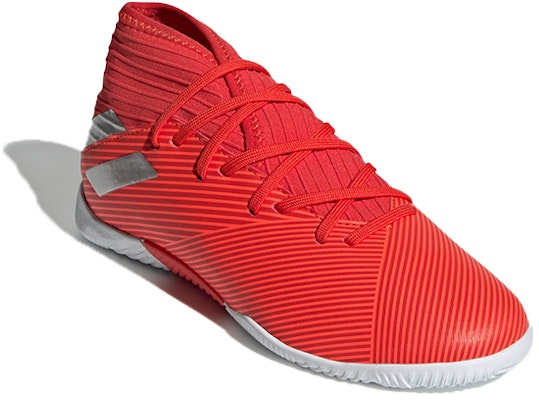 (Youth) adidas Nemeziz 19.3 Indoor J 'Red Gray' F99945 Lookbook (Youth) adidas Nemeziz 19.3 Indoor J 'Red Gray' F99945