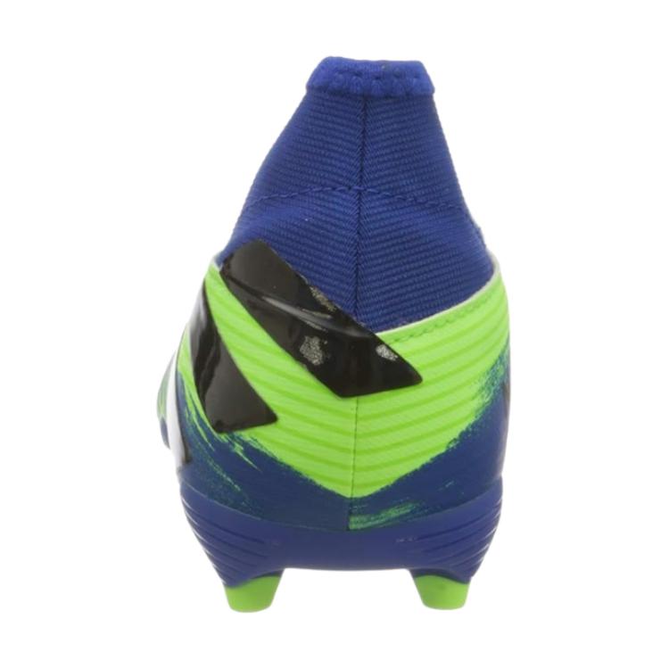 Shop (JR) adidas Nemeziz 19.3 Sans Lacets FG ''Bleu Royal Vert'' FV2912
