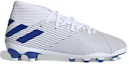 Order 兒童 adidas Nemeziz 19.3 MG 耐磨舒適 中筒足球鞋 白藍