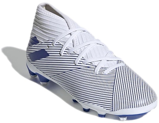 (Youth) adidas Nemeziz 19.3 MG 'White Blue' EG7217 Lookbook (Youth) adidas Nemeziz 19.3 MG 'White Blue' EG7217
