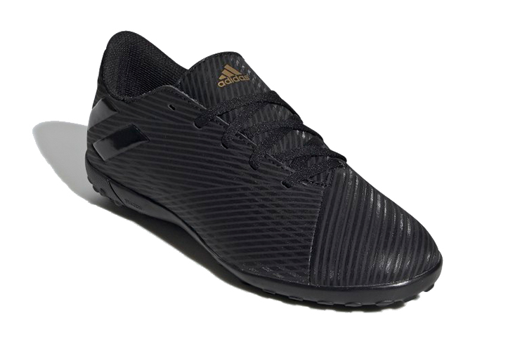 Lookbook (JR) 阿迪达斯 Nemeziz 19.4 Turf J '黑金' 足球鞋 EG3313