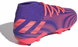 Shop 兒童 adidas Nemeziz.3 Campo 多地形 防滑耐磨輕便 足球鞋 藍紅