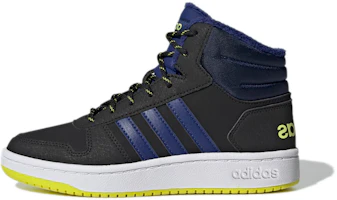 (Youth) adidas neo Hoops 2.0 'Black Blue Neon Yellow' GZ7797 (Youth) adidas neo Hoops 2.0 'Black Blue Neon Yellow' GZ7797