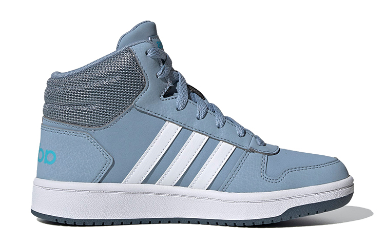 (Youth) adidas neo Hoops 2.0 Mid K 'Blue White' 圖 2
