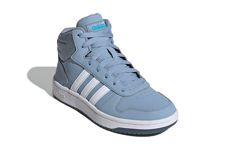 (Youth) adidas neo Hoops 2.0 Mid K 'Blue White' 圖 3