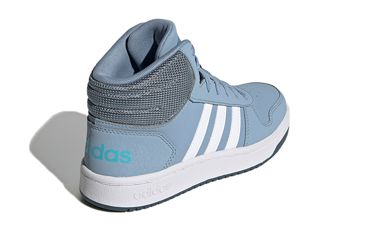 (Youth) adidas neo Hoops 2.0 Mid K 'Blue White' 圖 4