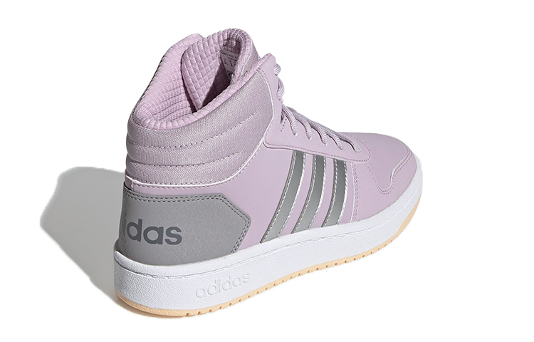 (Youth) adidas neo Hoops 2.0 Mid K Shoes Purple/Silver 圖 4
