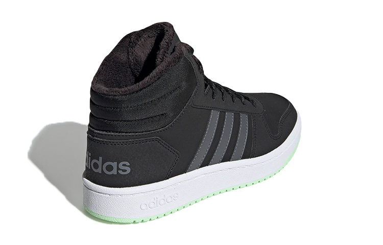 (Youth) adidas neo Hoops 2.0 Mid Shoes 'Black Grey' 圖 4