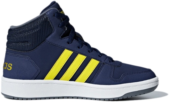 (JR) アディダス ネオ Hoops Mid 2.0 K (青/黄/白) B75745 Order (JR) アディダス ネオ Hoops Mid 2.0 K (青/黄/白) B75745