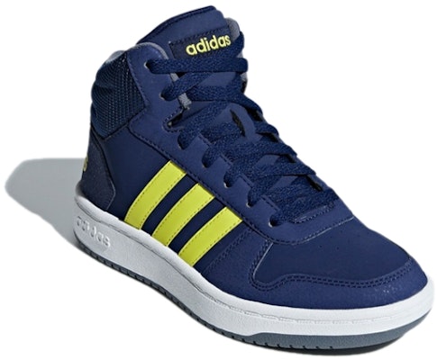 (JR) アディダス ネオ Hoops Mid 2.0 K (青/黄/白) B75745 Lookbook (JR) アディダス ネオ Hoops Mid 2.0 K (青/黄/白) B75745