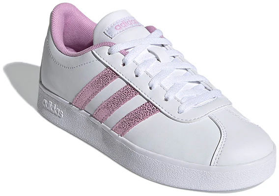 (JR) adidas neo Vl Court K ''Bianco Viola'' FY8904 Lookbook (JR) adidas neo Vl Court K ''Bianco Viola'' FY8904