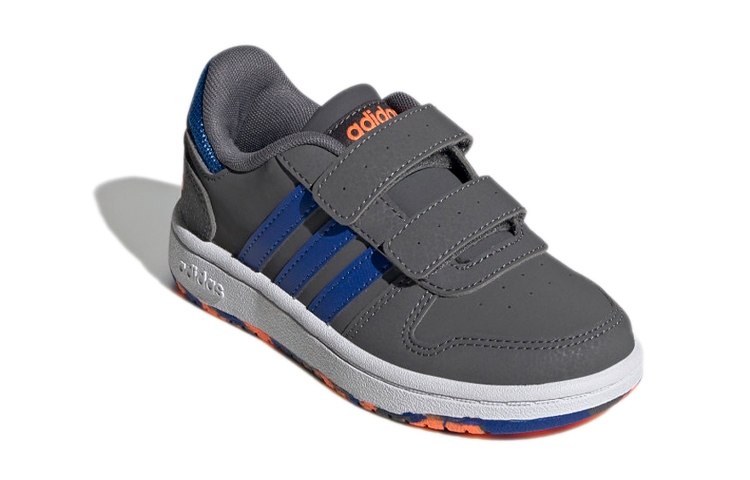 (Youth) adidas NEO Vs Hoops 2.0 J 'Grey Blue Velcro' 圖 3