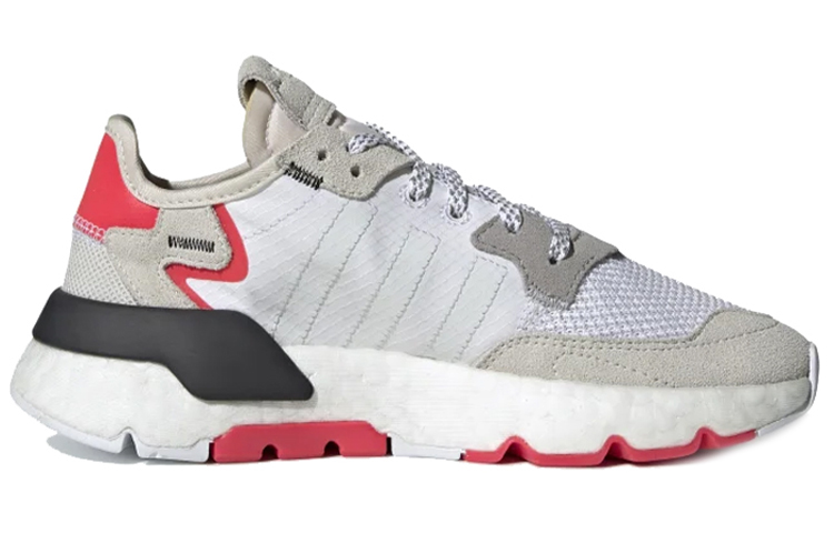 (Youth) adidas Nite Jogger J 'White Shock Red' 圖 2