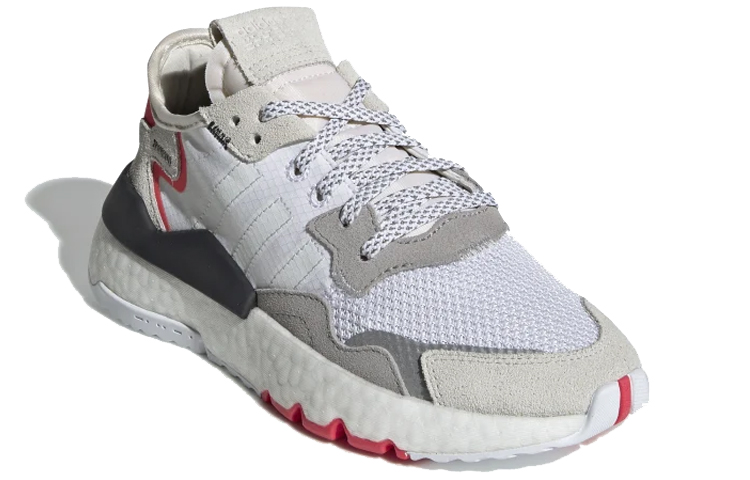 (Youth) adidas Nite Jogger J 'White Shock Red' 圖 3