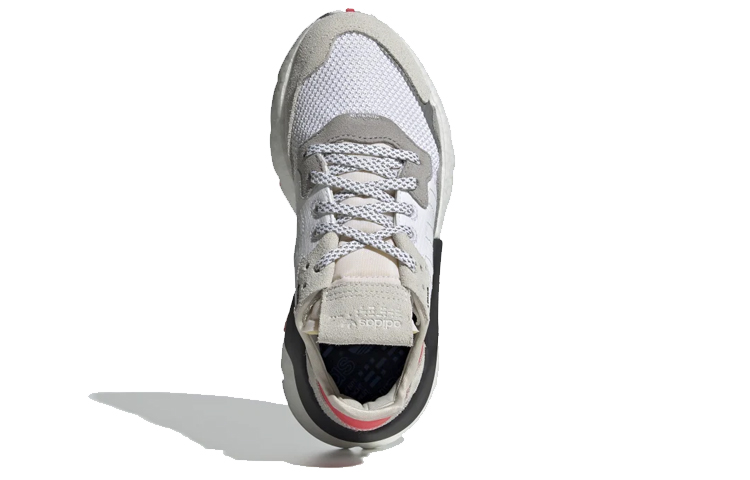 (Youth) adidas Nite Jogger J 'White Shock Red' 圖 4