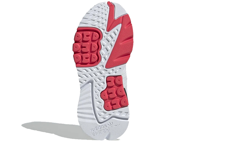 (Youth) adidas Nite Jogger J 'White Shock Red' 圖 5